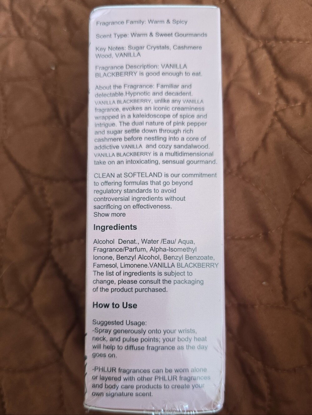 Phlur Vanilla Blackberry 3 oz Fragrance Spray - Picture 2 of 3